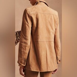 Banana republic suede leather heritage blazer